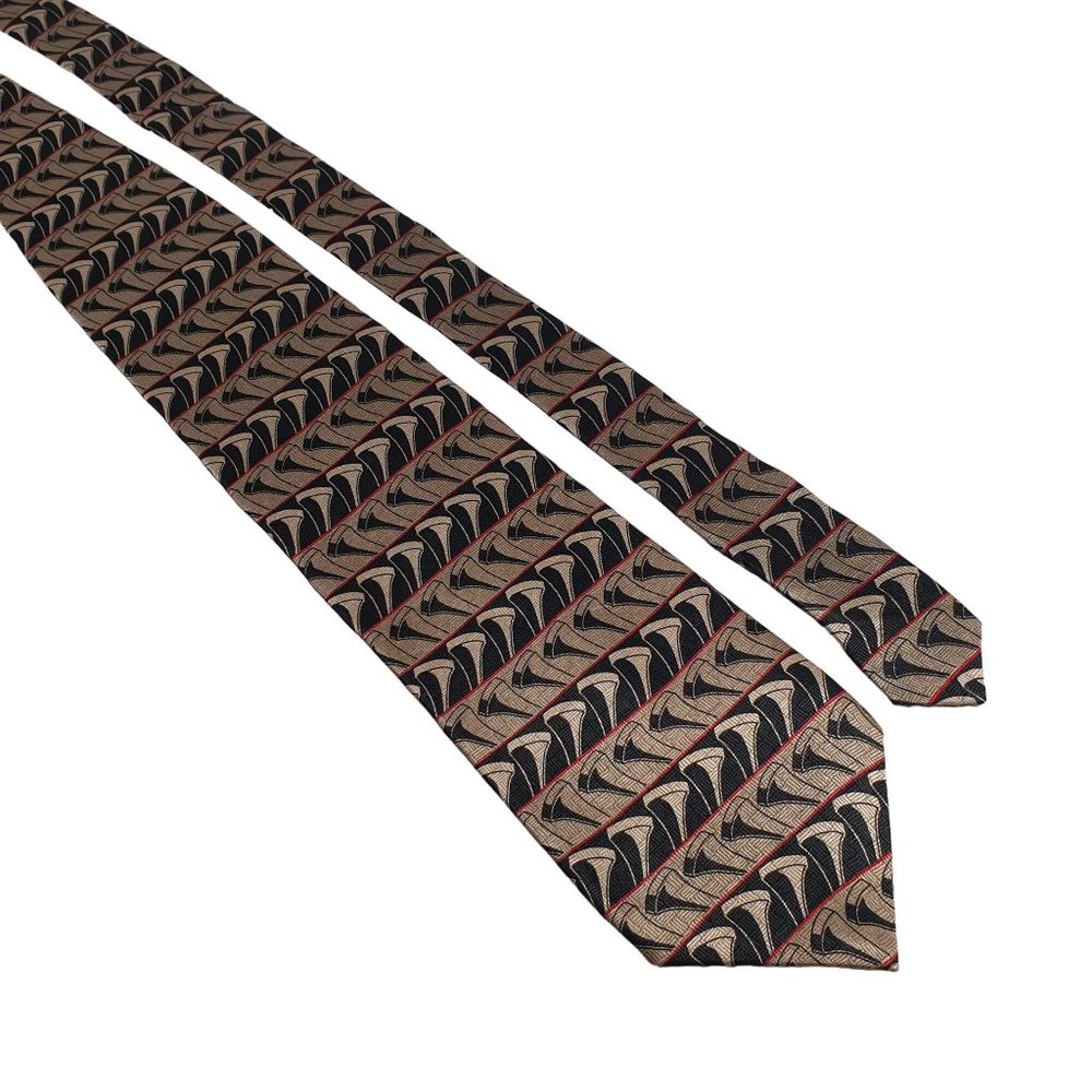 RM Sport Striped Tees 1996 Mens Necktie Tie Golf Sport Ralph Marlin Work Dad